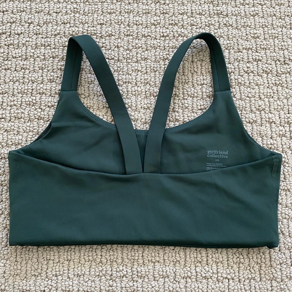 Lou bra in Moss, XS, Girlfriend Collective